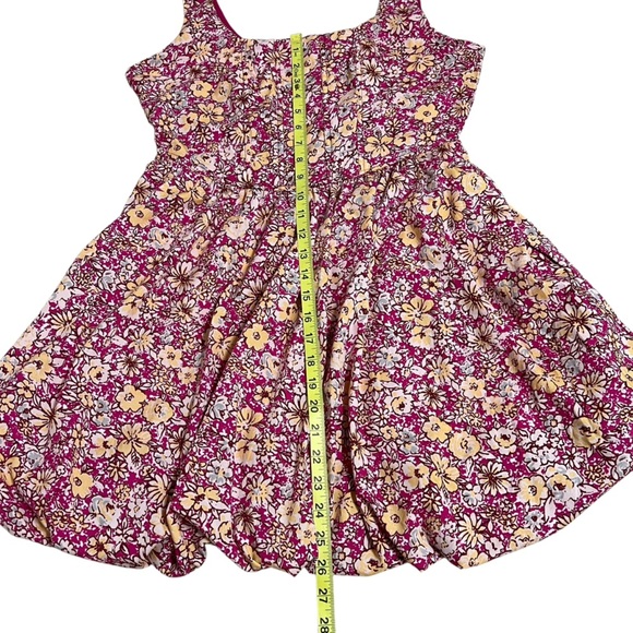 Land of the Free Liberty Fuchsia Floral Corset Mini Tank Dress Size Large Flirty - Picture 11 of 15